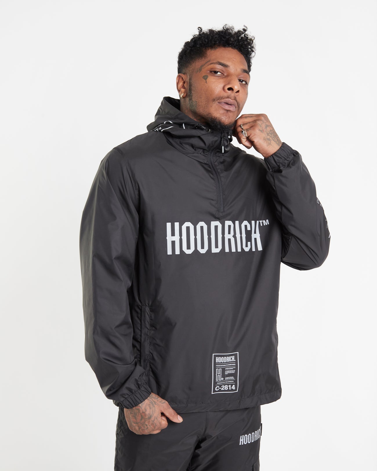 Hoodrich OG Akira Woven Track Top Black Reflective