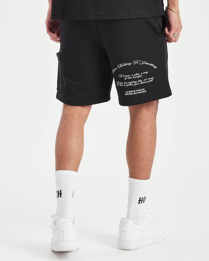 Hoodrich OG Heat Shorts Black/White/Red – Vault Menswear