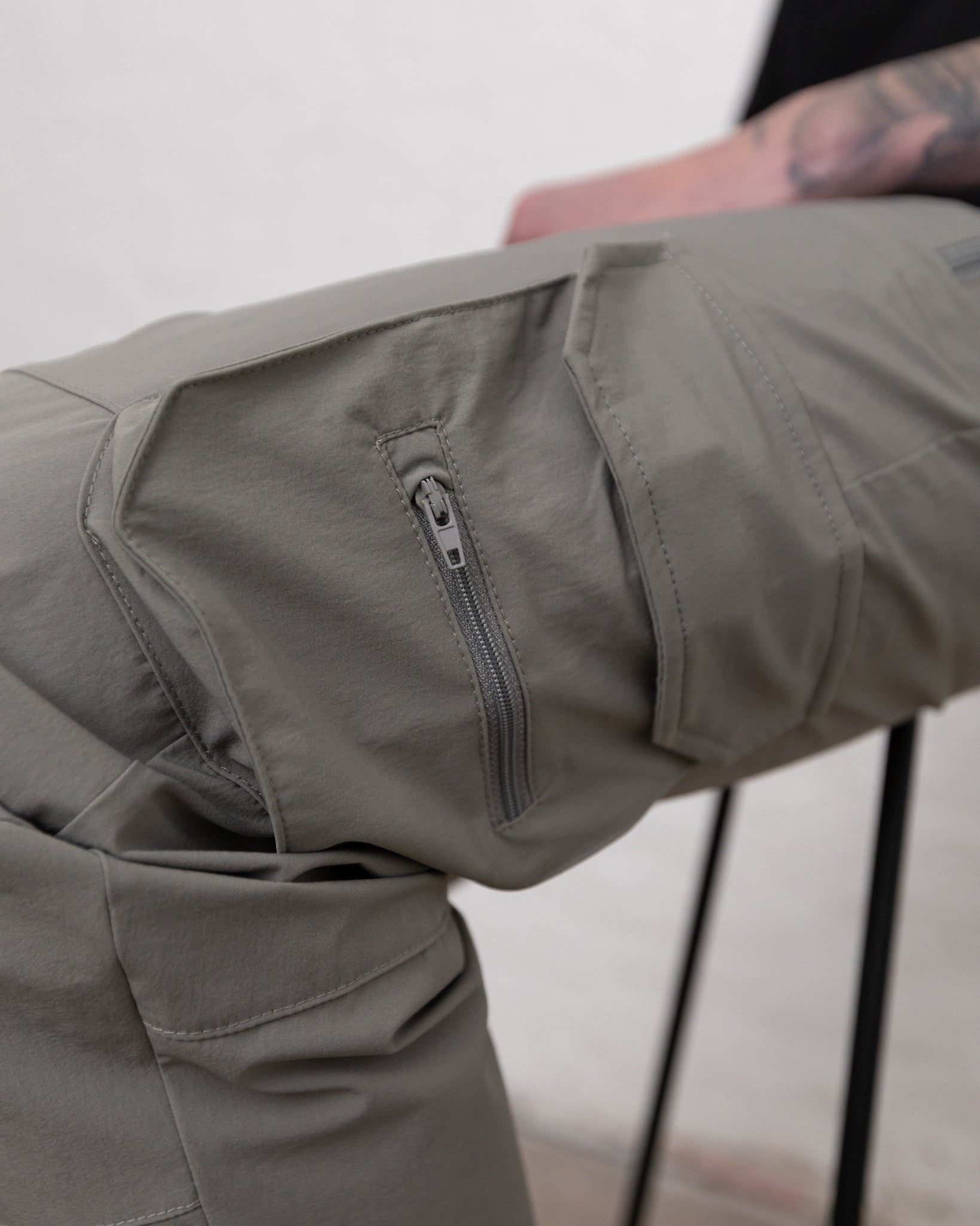 Syenti Technical Cargo Pant Stone Grey