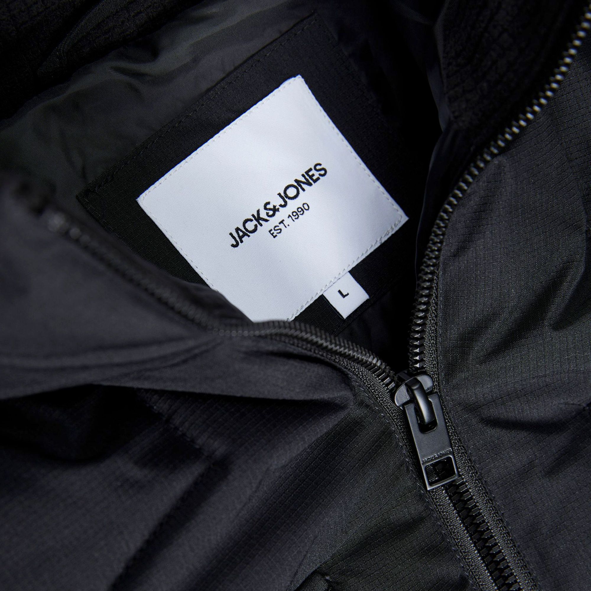 Jack Jones Brady Puffer Jacket Black Vault Menswear