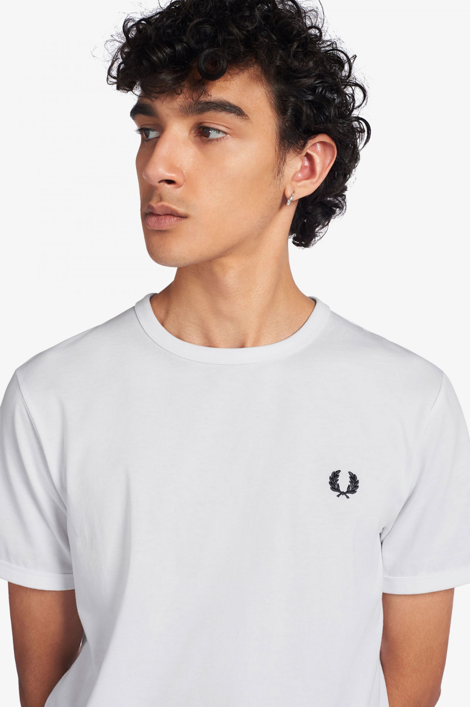 Fred Perry M3519 Ringer T-Shirt White