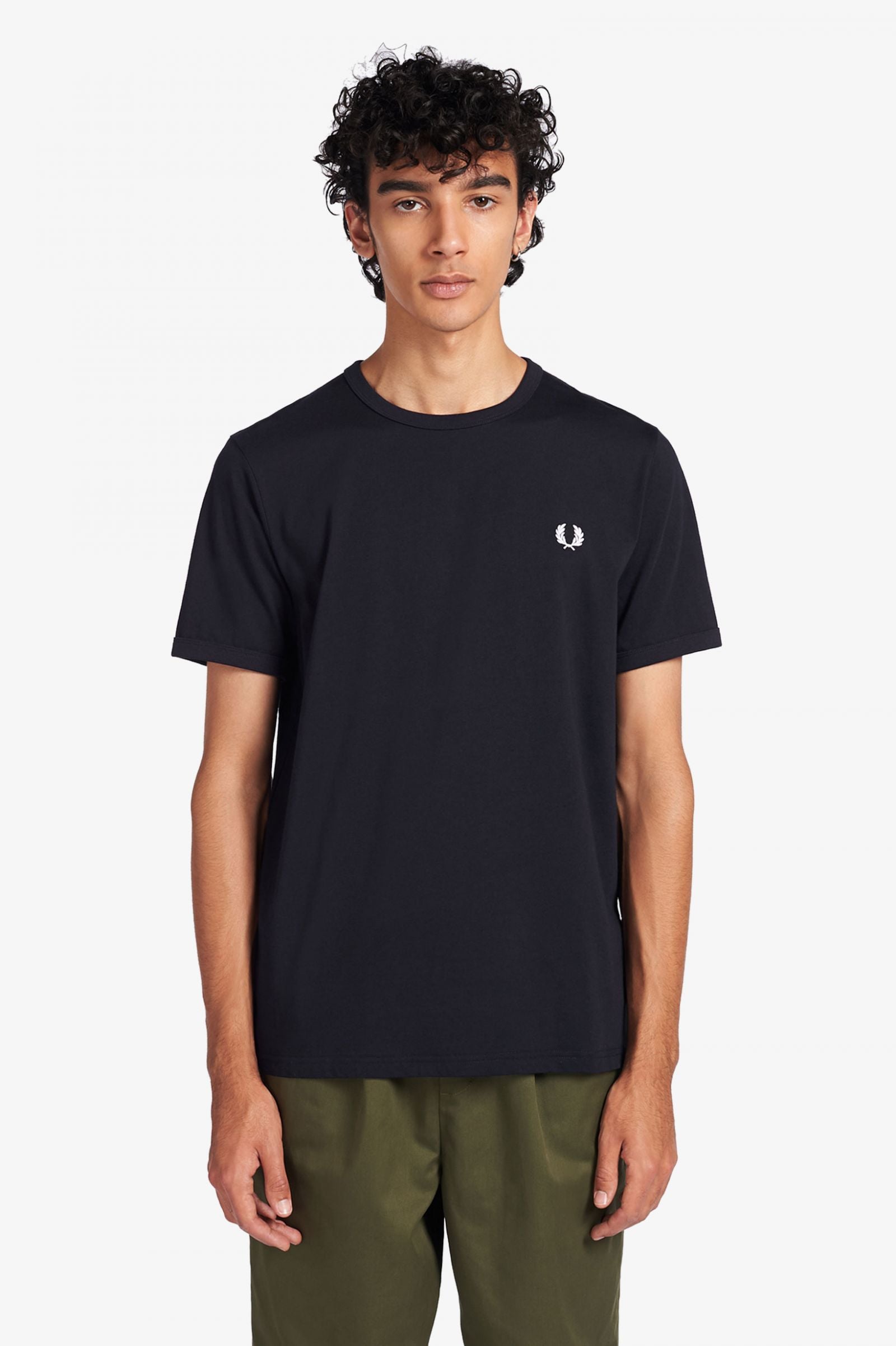 Fred Perry M3519 Ringer T-Shirt Navy