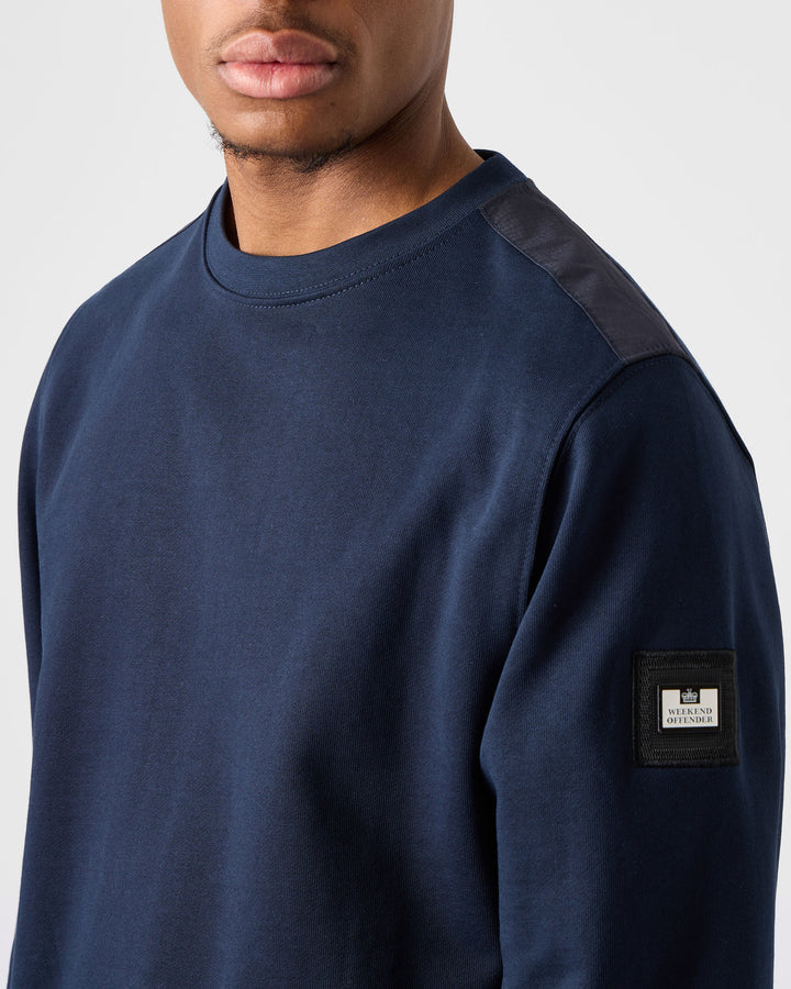 Weekend Offender F Bomb Sweatshirt Navy Vault Menswear