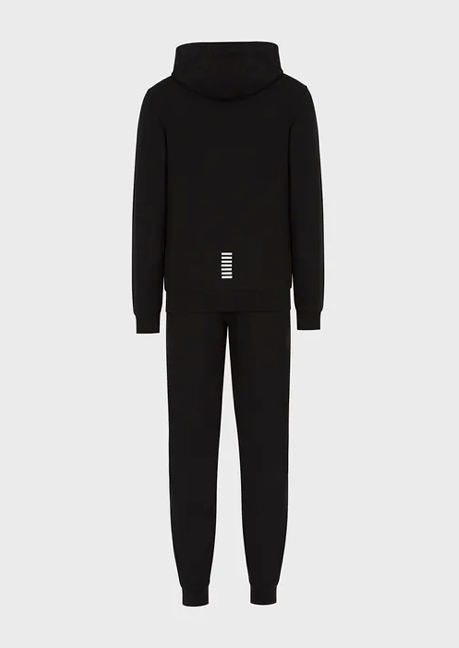 EA7 Emporio Armani 8Npv80 Zip Hoodie Black White