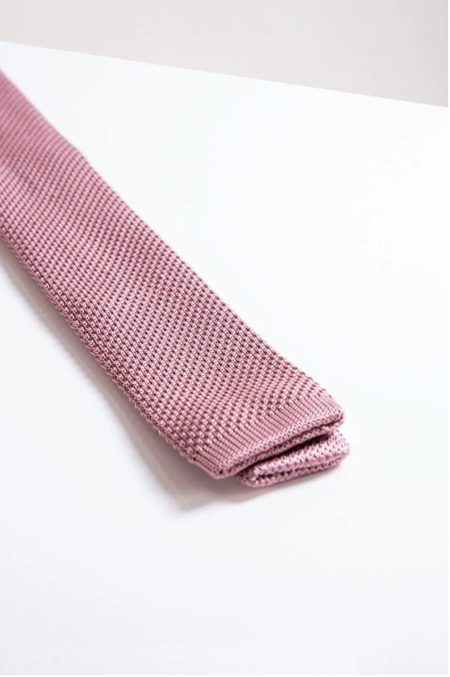 Marc Darcy Knitted Tie Blush