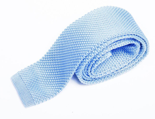 Marc Darcy Knitted Tie Sky