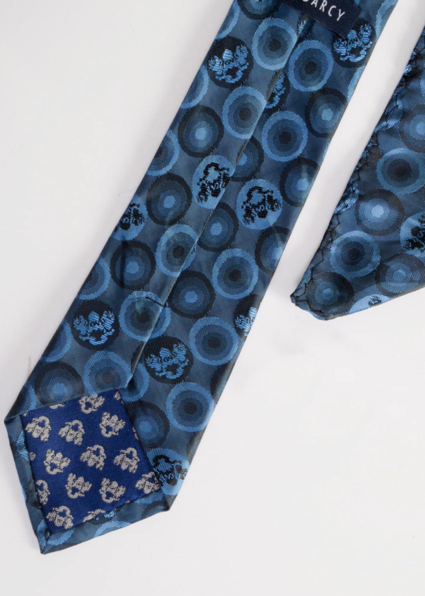 Marc Darcy Bubbles Tie Set Teal