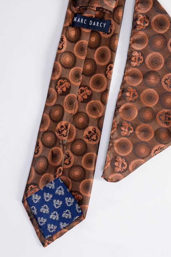 Marc Darcy Bubbles Tie Set Orange