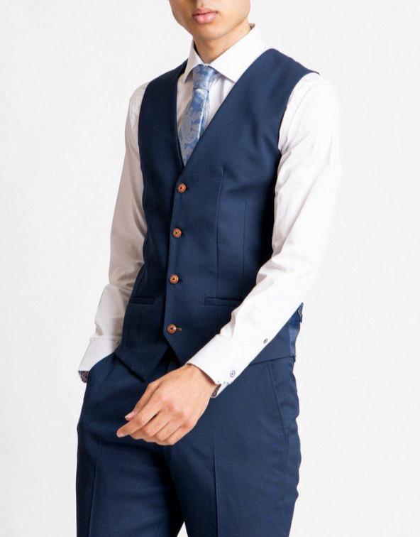 Marc Darcy Max Waistcoat Royal Blue