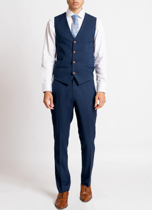 Marc Darcy Max Waistcoat Royal Blue