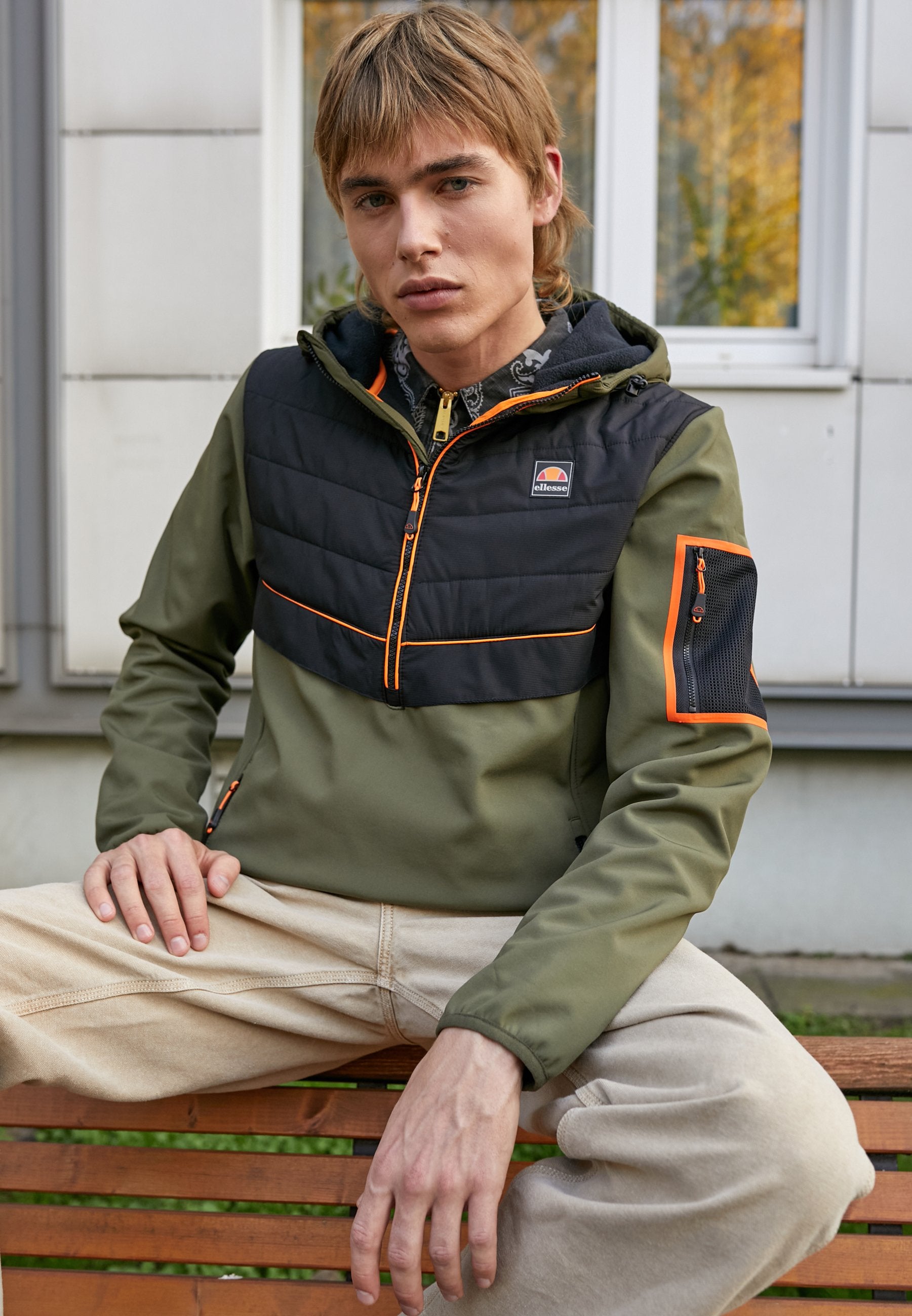Ellesse Erisini Jacket Khaki Green Vault Menswear