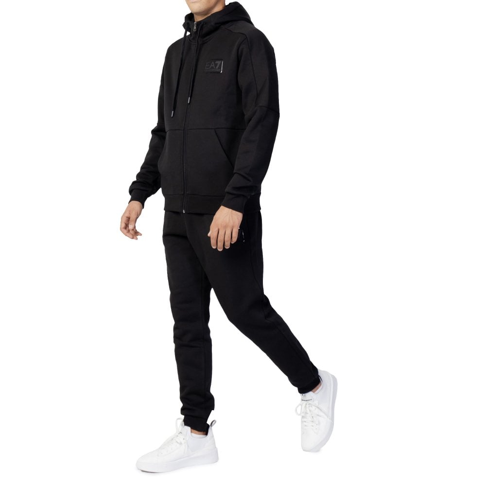 EA7 Emporio Armani 6LPV68 Full Zip Hoodie Black