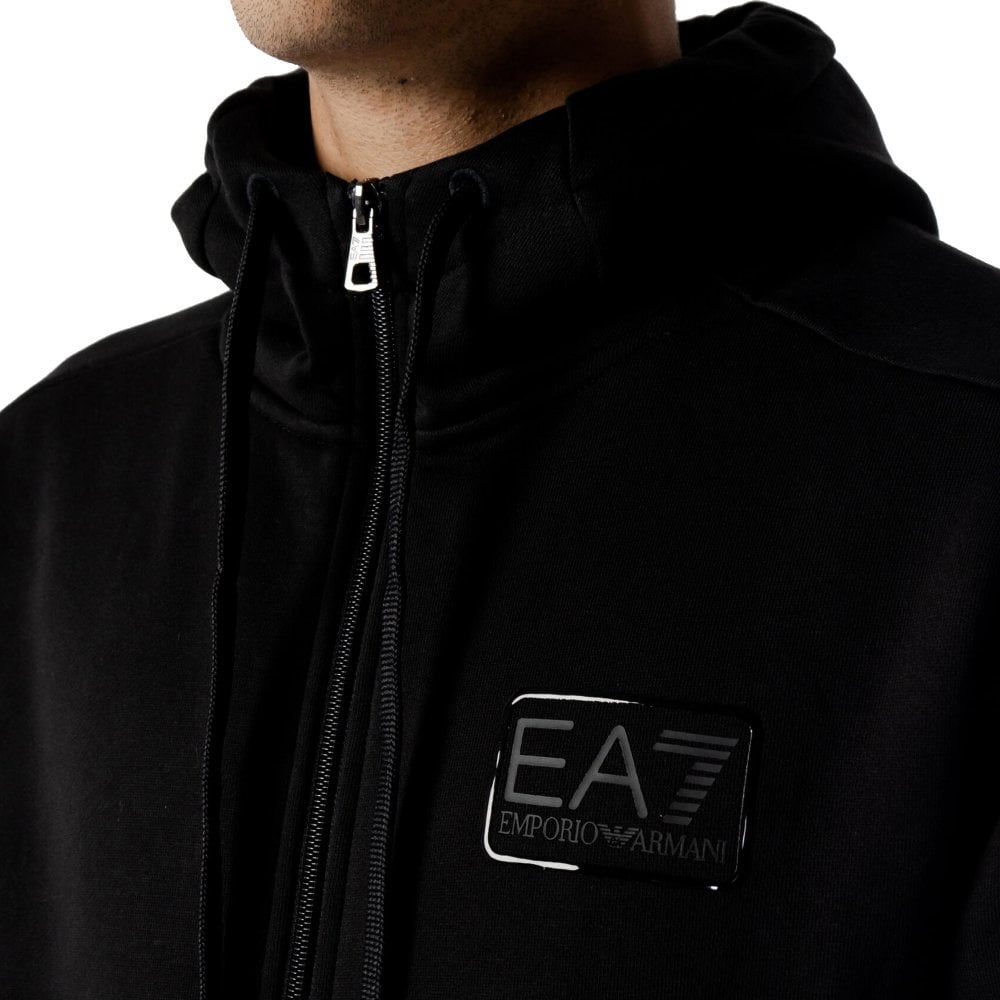 EA7 Emporio Armani 6LPV68 Full Zip Hoodie Black
