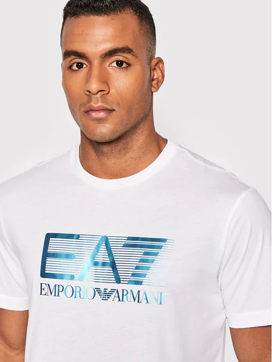frekvens Forestående bad EA7 Emporio Armani 6Lpt81 Logo T-Shirt White – Vault Menswear