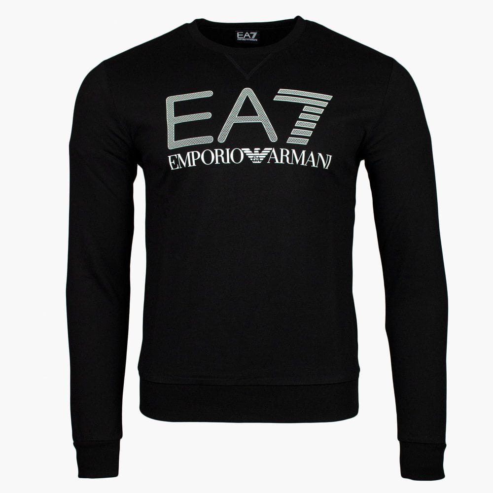 EA7 Emporio Armani 3Kpm60 Logo Sweatshirt Black