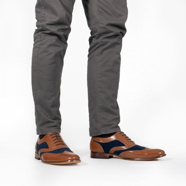 Goor Shoes M968Bc Shoes Tan/Navy