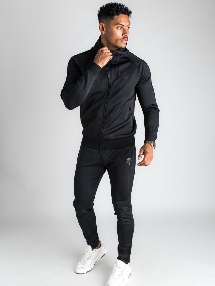 Gym King Basis Poly Track Pants Black Vault Menswear