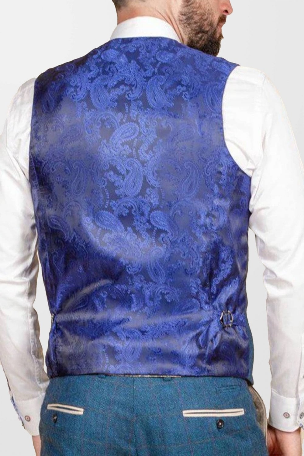 Marc Darcy Dion Waistcoat Blue