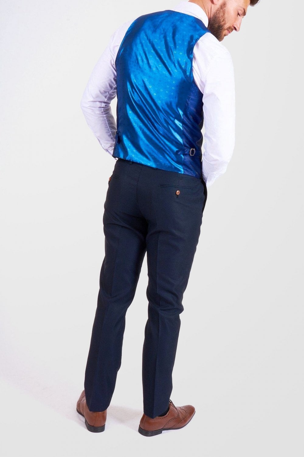 Marc Darcy Max Waistcoat Navy