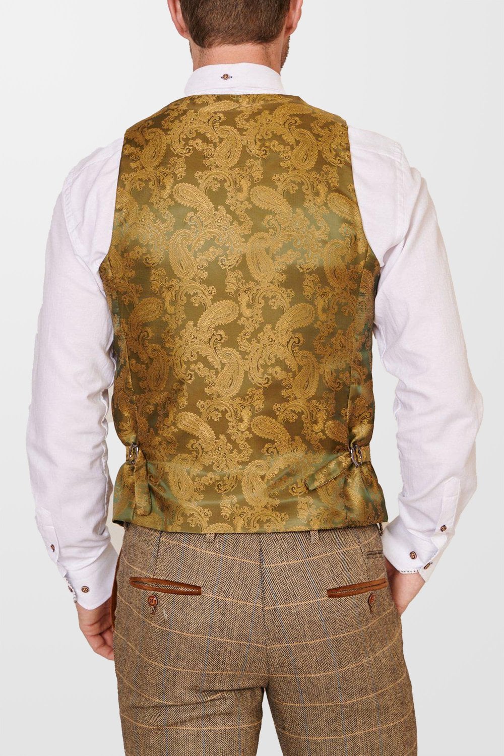 Marc Darcy Dx7 Waistcoat Tan