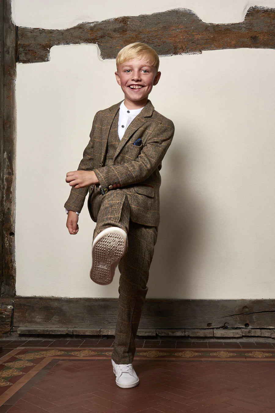 Marc Darcy Dx7 3-Piece Suit Tan (Age 9-14)