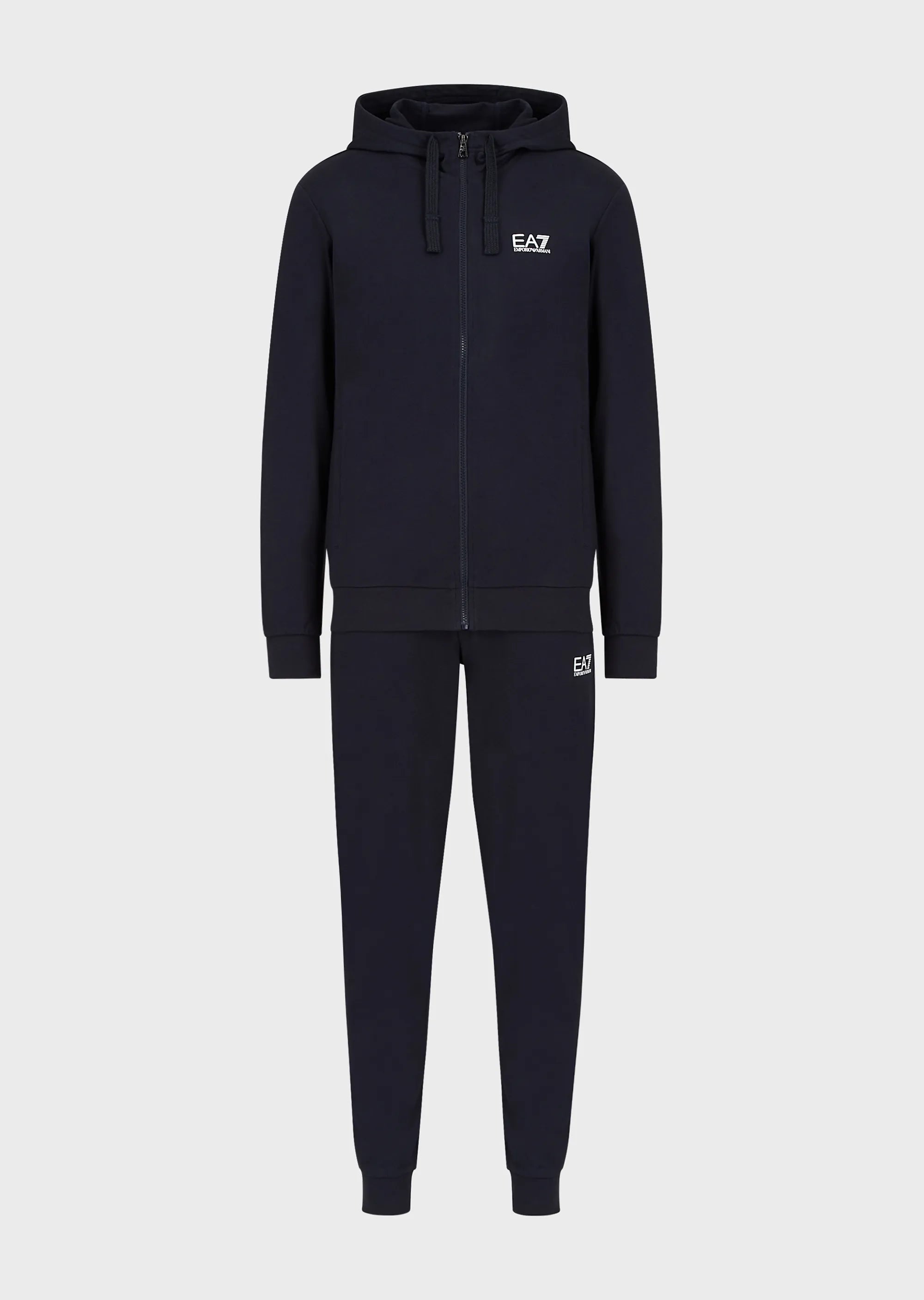 女性が喜ぶ♪ Armani Emporio EA7 8Npv80 Blue Midnight Hoodie Zip Full ジャケット・アウター