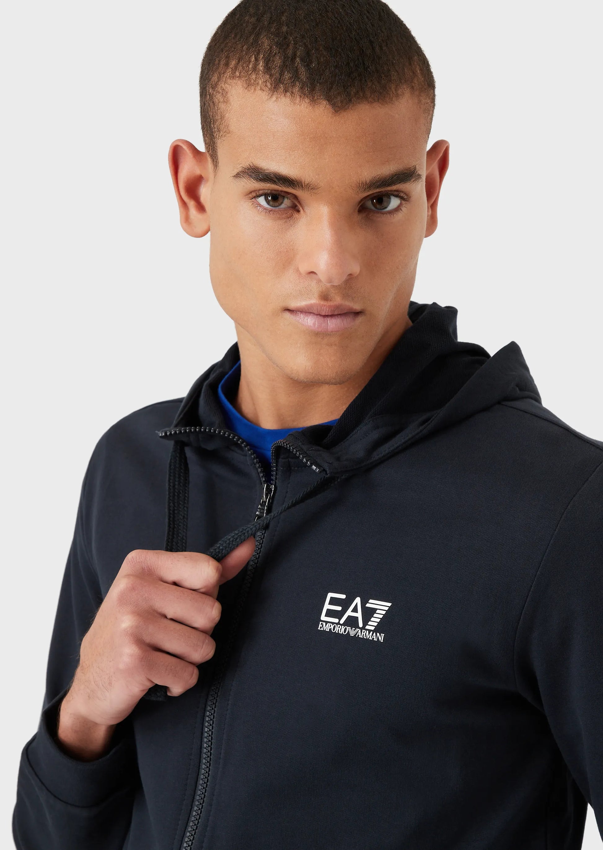 EA7 Emporio Armani 8Npv80 Full Zip Hoodie Midnight Blue