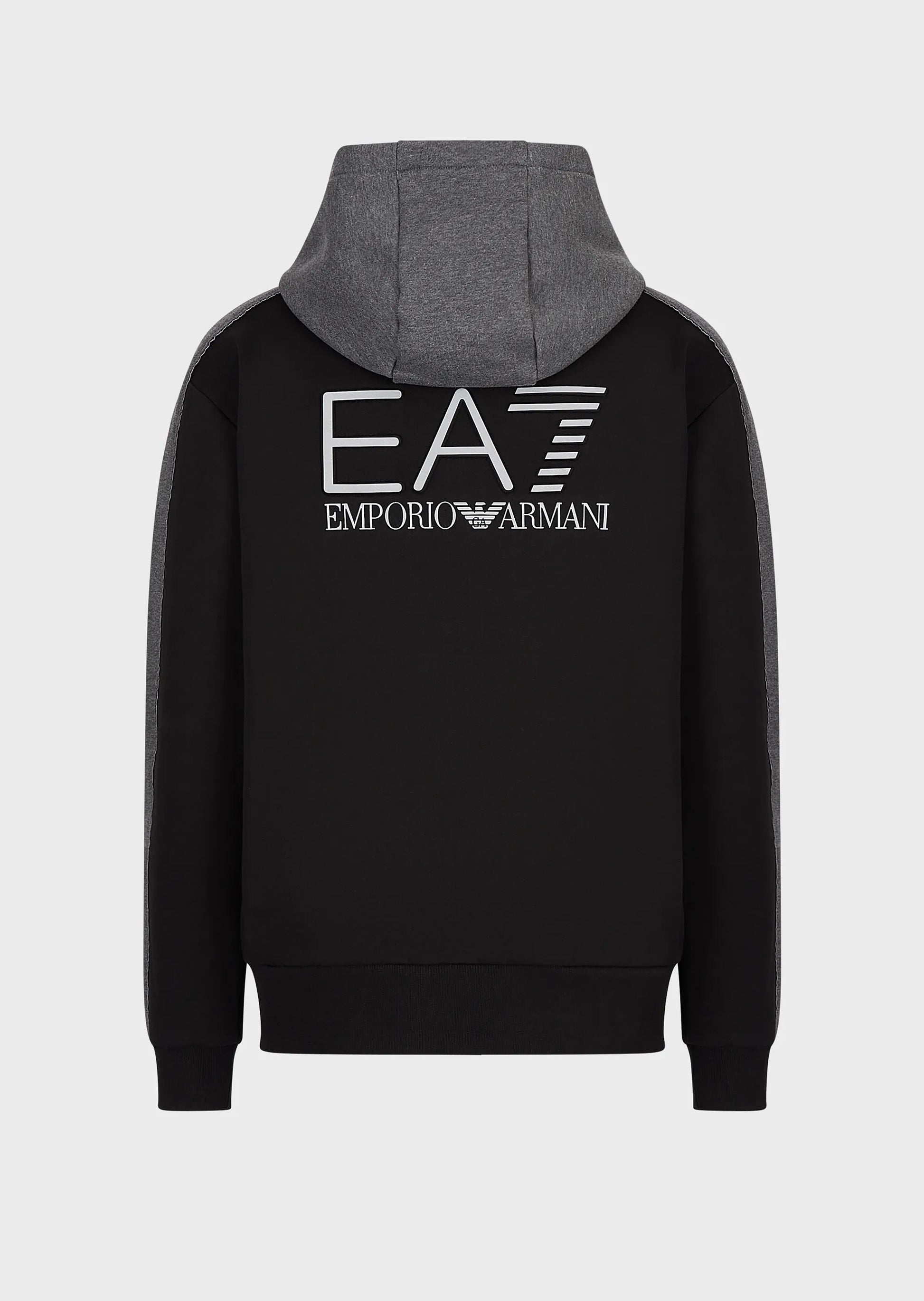 EA7 Emporio Armani 6LPM16 Colour Block Full Zip Hoodie Black
