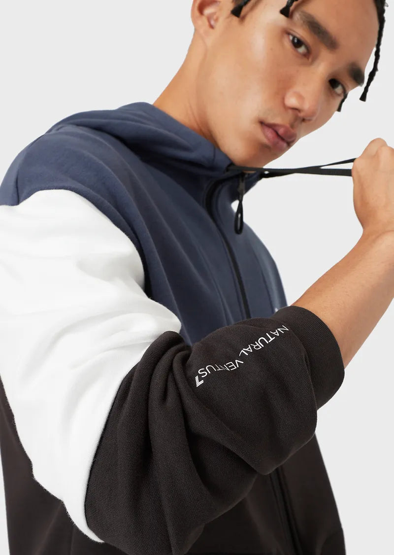 EA7 Emporio Armani 3Lpv61 Full Zip Hoodie Black/ Blue