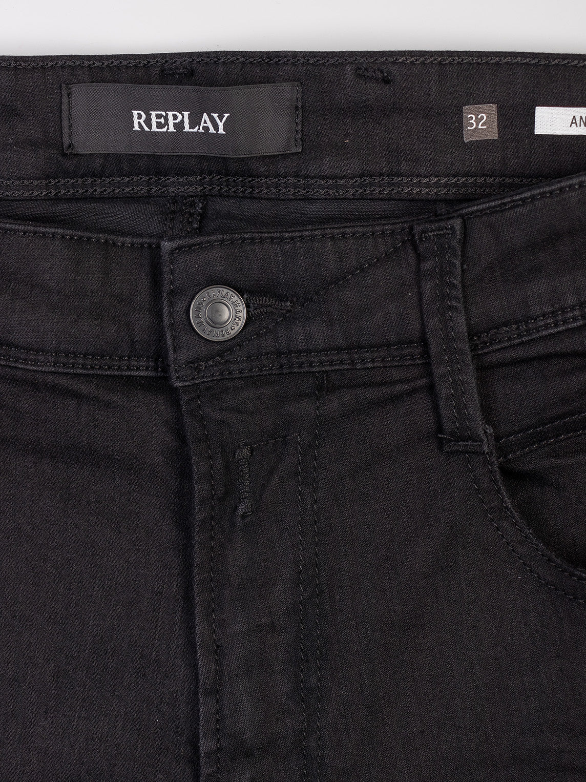 Replay M914Y Anbass 85B Jeans Jet Black