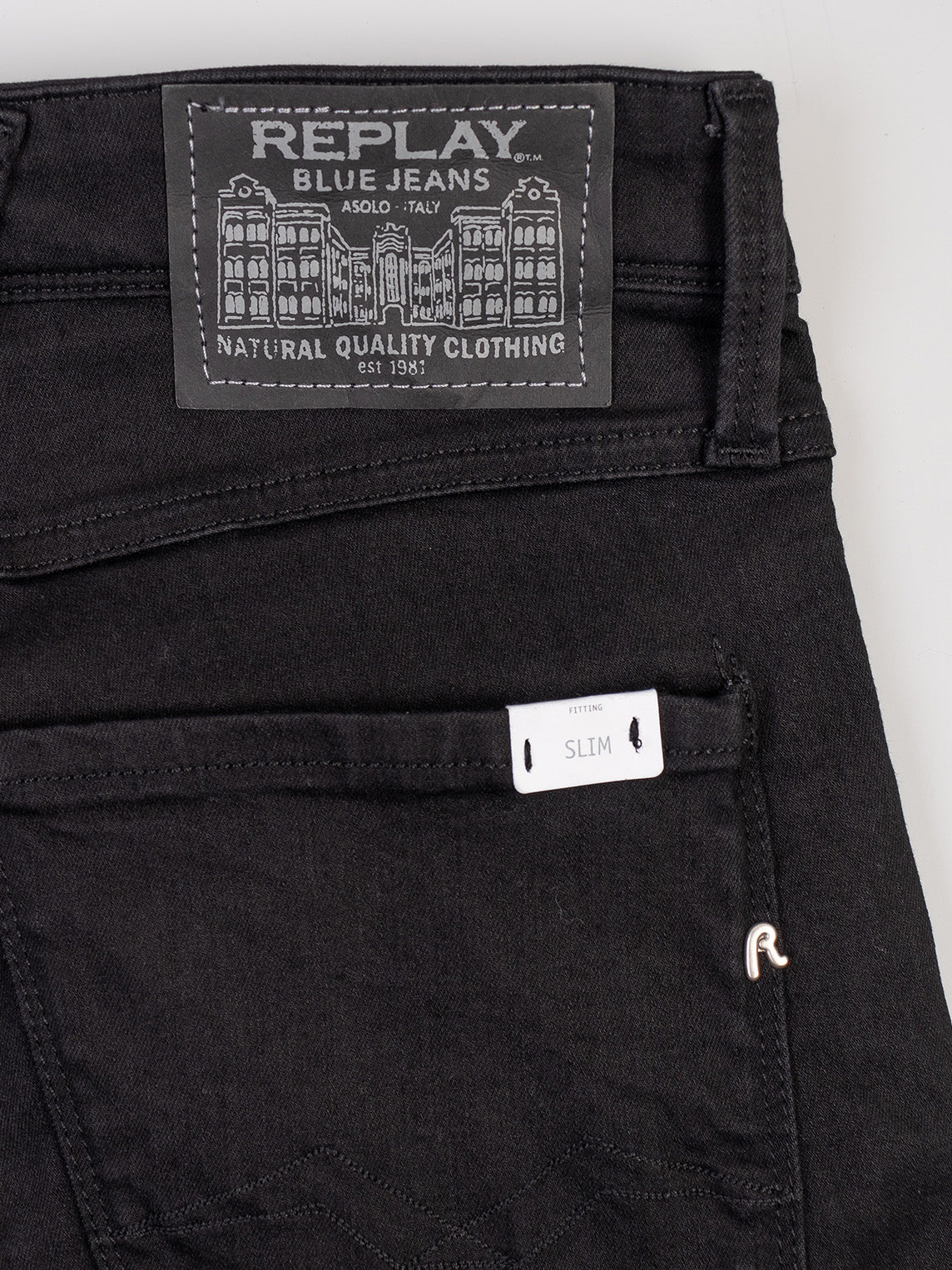 Replay M914Y Anbass 85B Jeans Jet Black